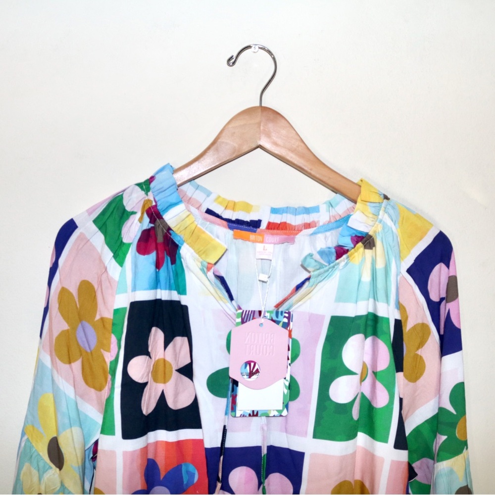 Briton Court Ollie Dress in Flower Power (Multi) - Picture 5 of 11